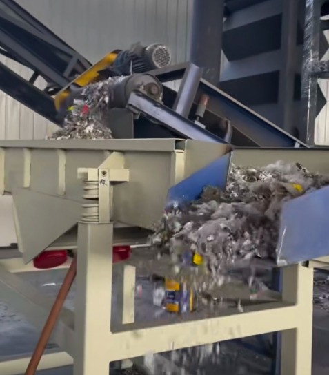 空氣分選機試機現(xiàn)場